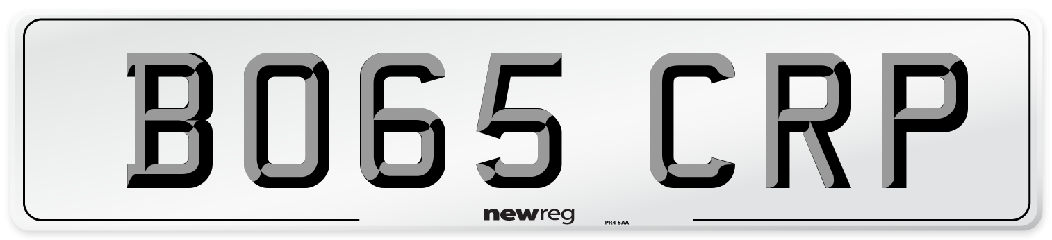 BO65 CRP Number Plate from New Reg